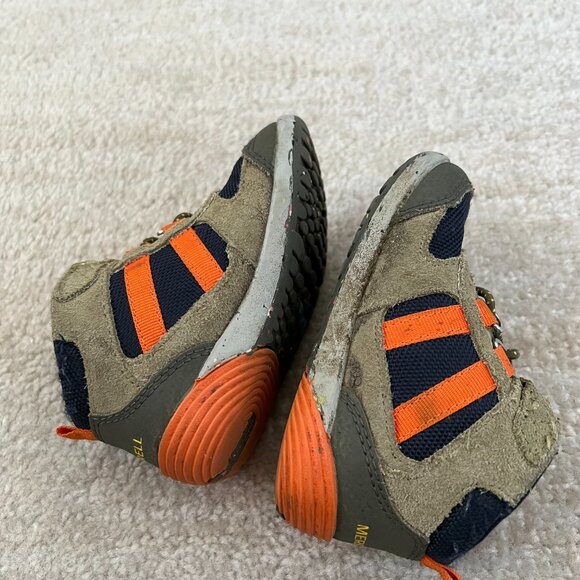 Merrell Toddler Boys Bare Steps Ridge Boots Shoes 6 Water Repellent - Picture 6 of 9